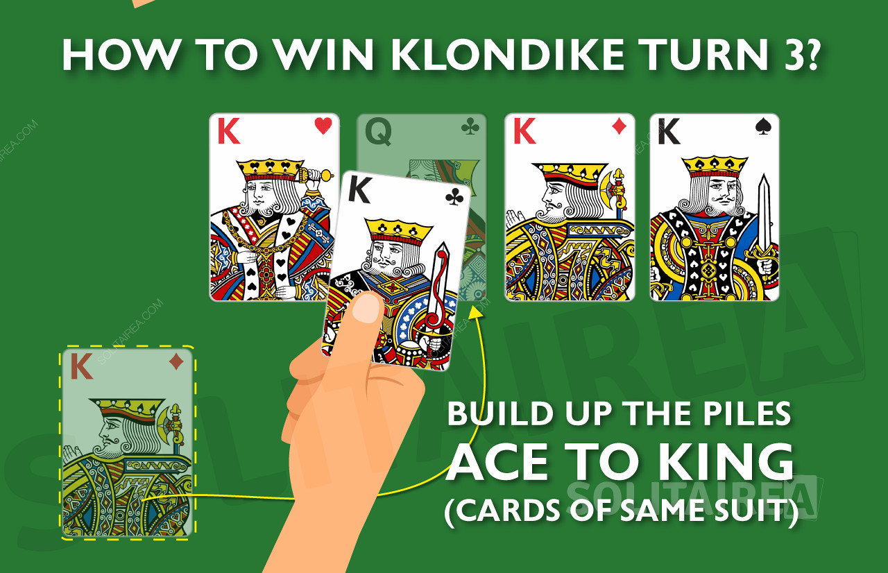 How to win the Turn 3 Klondike Solitaire game