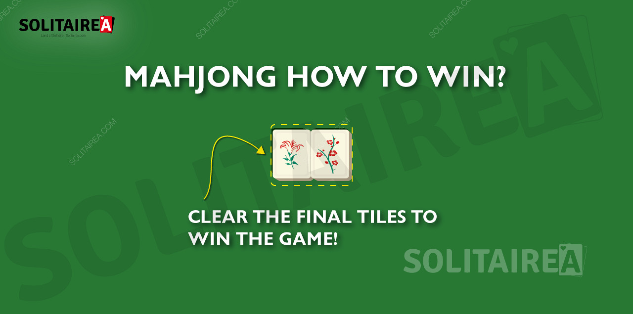 The Mahjong game is won once all tiles are cleared